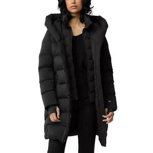 NEW, Soia and Kyo Sonny Hooded Down Coat in Black Size 2XL #C4711